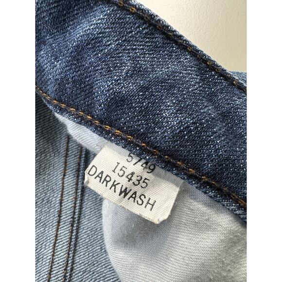 Vintage Boston Proper Straight Leg Denim Jeans 8 Dark Wash Y2K Classic High Rise - Picture 6 of 15